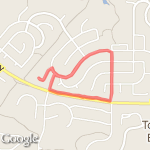 Short easy run route map