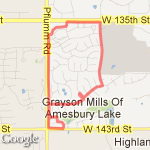 3.14 Miles route map