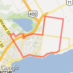 20k - NE Barrie route map