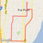 3.35 Miles route map