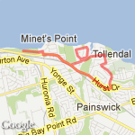 8.24km Tollendale route route map