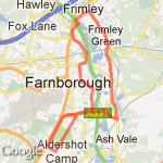 10.7 North Camp/Frimley route map