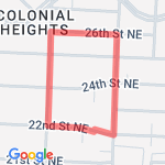 Abbi and Dad's First run route map