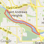 Edworthy-Crowchild Loop route map