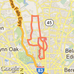 11 miler! starting up north charles route map