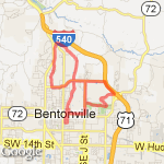Bentonville, 12 Mile route map