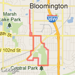 Neighborhood route map