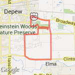 12-mile lancaster loop route map