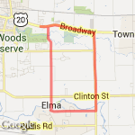 10-mile Lancaster/Elma route map