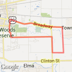 12-mile Lancaster/Elma route route map