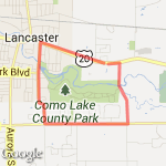 5-mile Lancaster route route map