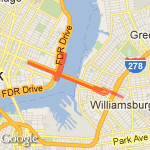 williamsburg bridge route map