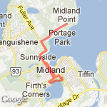 14km Mar 11 route map