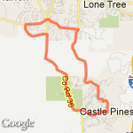 Practice Half Marathon- 13.3 Miles route map