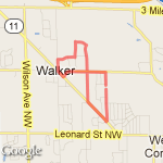 Richmond/Kinney/Visser route map