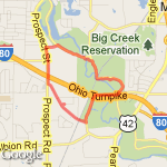 Short park loop route map