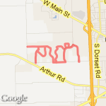 6 1/2 miles route map