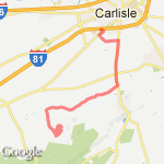 Days Inn to Kings Gap route map