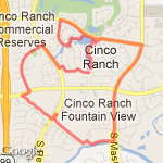 Short 5 mile training route route map