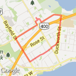 8.3km - NE Barrie route map