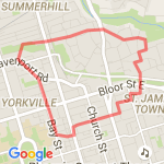 Home and Rosedale route map