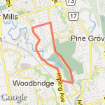 Jogging route map
