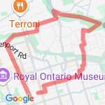 Short training run route map