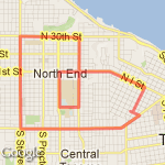 Almost 8 miles route map