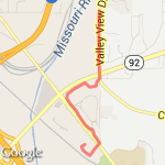 3.3 mile LC Route route map