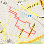 Shawn's run with em day 1 route map