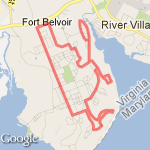 Fort Belvoir Route route map