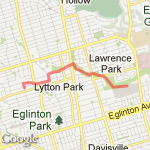 Sherwood Ravine route map