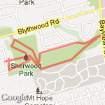 Baxter's Run route map