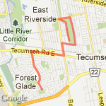 Blue Heron route map