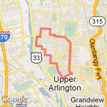 8.19 miles route map