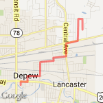 bike route to moms direct route map