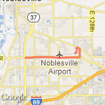 Our house to Route 37 route map