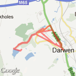 Darwen Wood Run 1 route map