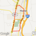 After work run route map