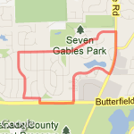 St. Daniel's Loop route map