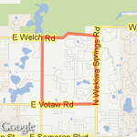 ApopkaFl Loop route map