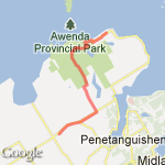 16km out of town route map