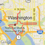 6 Mile run from St Regis route map