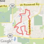 6 mile loop route map