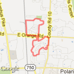 5 Mile run route map