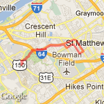 8 Mile Training  route map