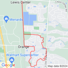 Run My Route - Running Map Lewis Center Path run