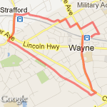 4 Mile Loop route map