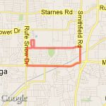 Morning Run route map