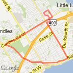 11k-NE Barrie route map